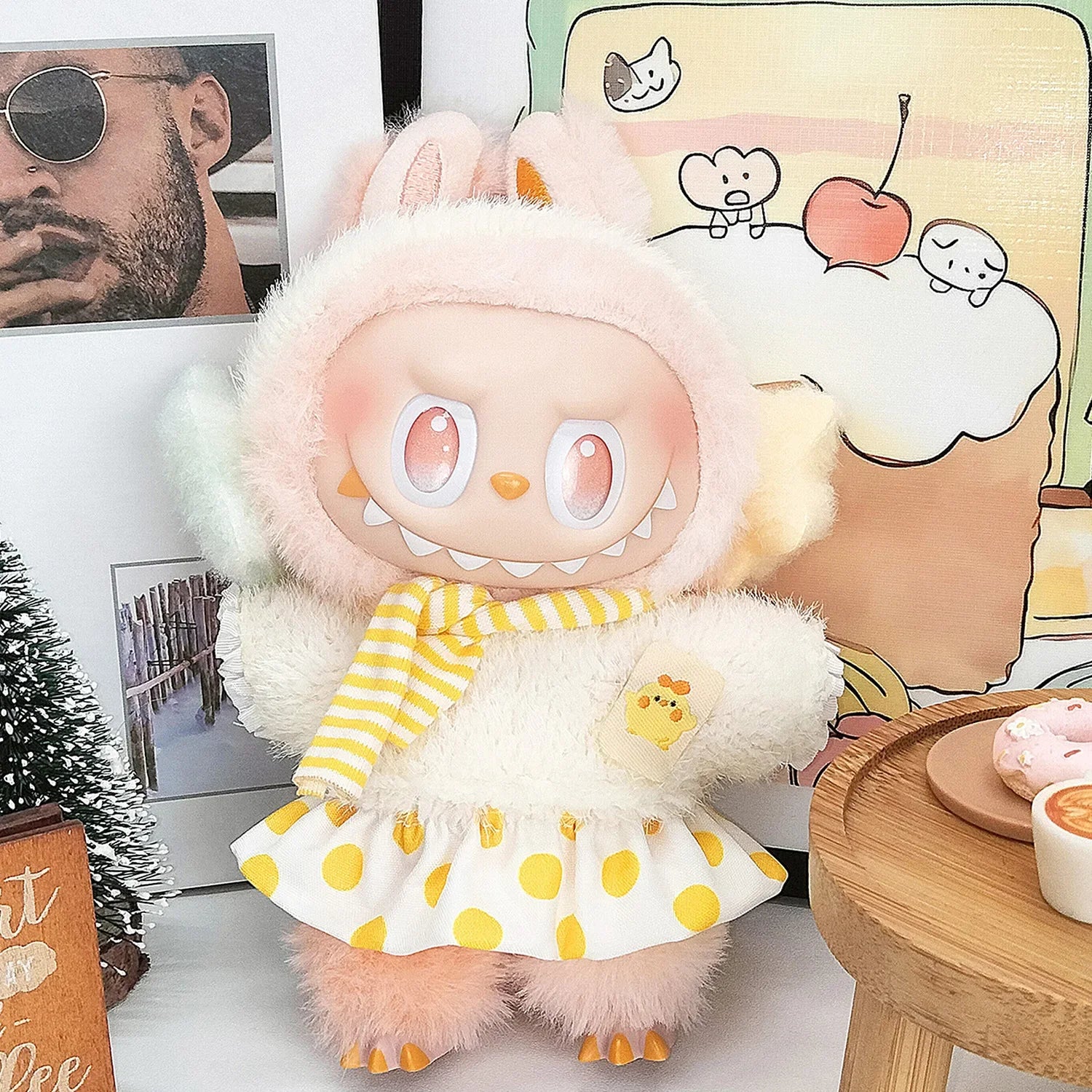 Cartoon Style Cute Clothes Labubu