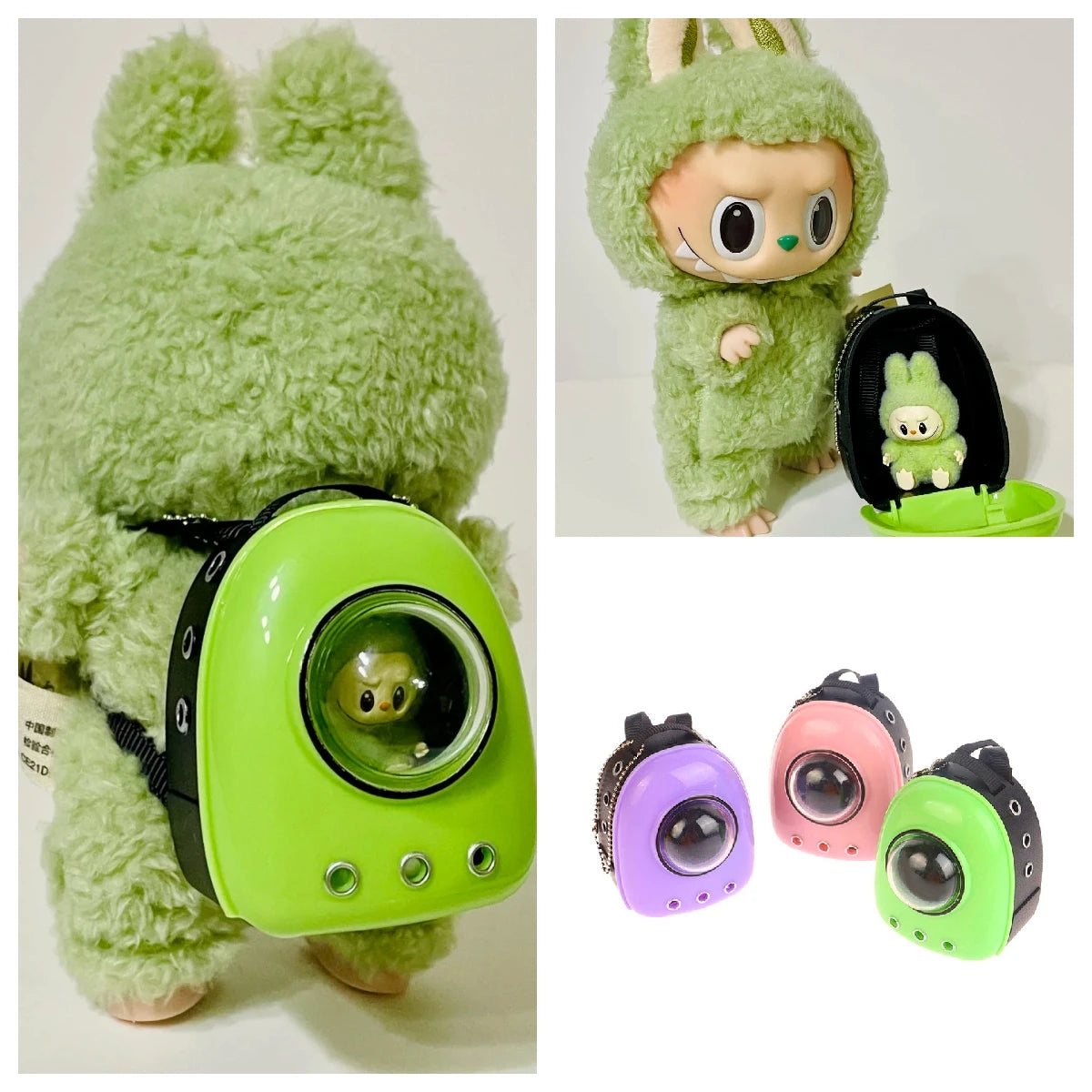 Labubu Doll Canvas Backpack